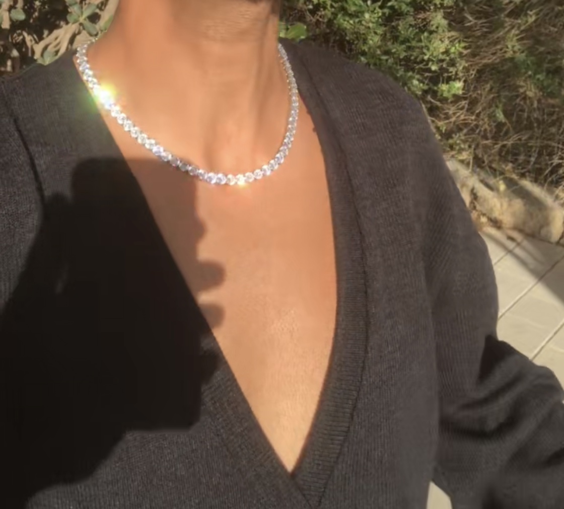 שרשרת טניס 6 מ"מ משובצת באבניי Moissanite – תמונה 2