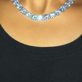 שרשרת טניס Moissanite יוקרתית – ברק עוצמתי | צבע D, ניקיון VVS