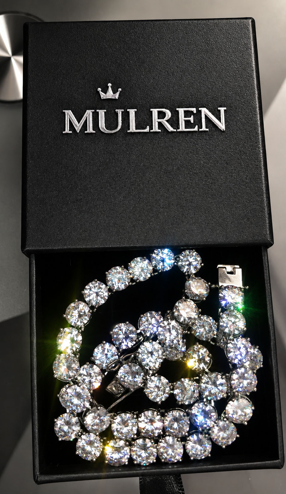 שרשרת טניס Moissanite יוקרתית – ברק עוצמתי | צבע D, ניקיון VVS – תמונה 2