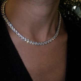שרשרת טניס משובצת באבניי Moissanite